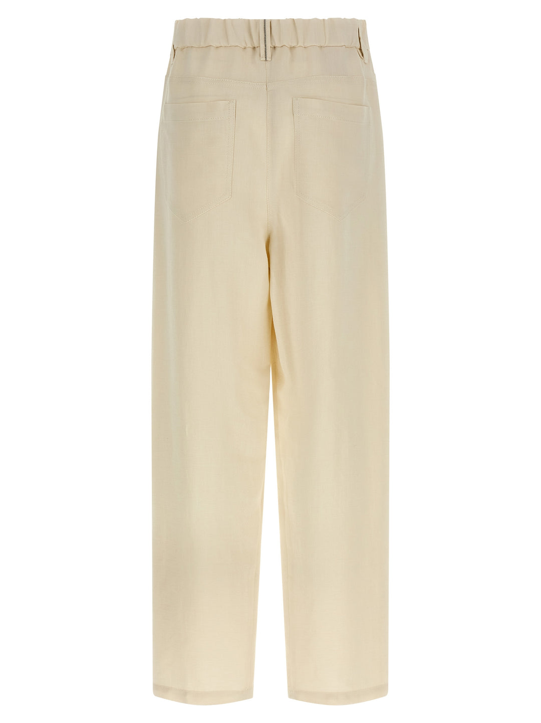 Brunello Cucinelli Linen Trousers Pantaloni - Bianco | 4c0f5d5d914c7f7a57fe70723c98929e88282b15