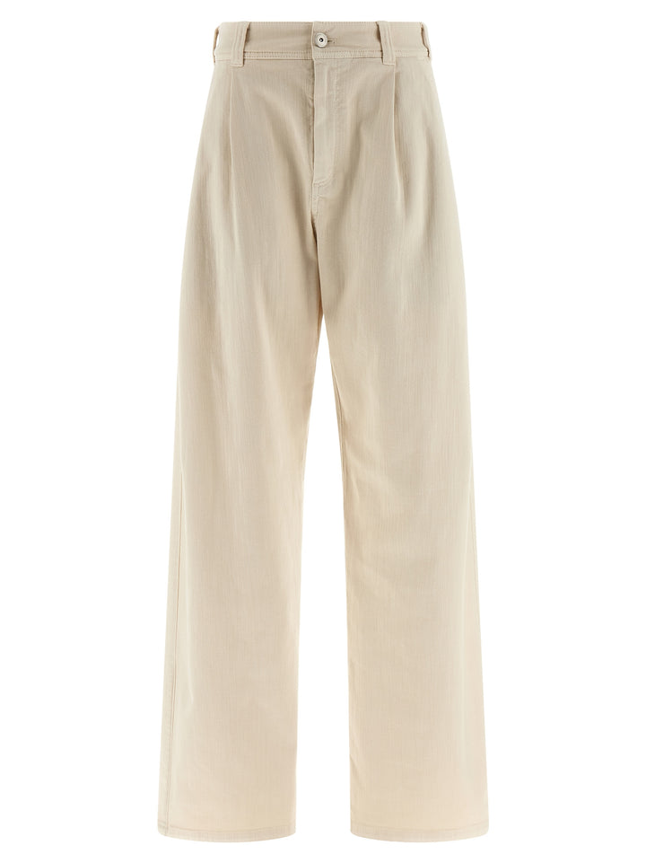 Brunello Cucinelli Pleat Pantaloni - Beige | c97abf8d5143e4ca724f2c368b43ee1c1b83a10a