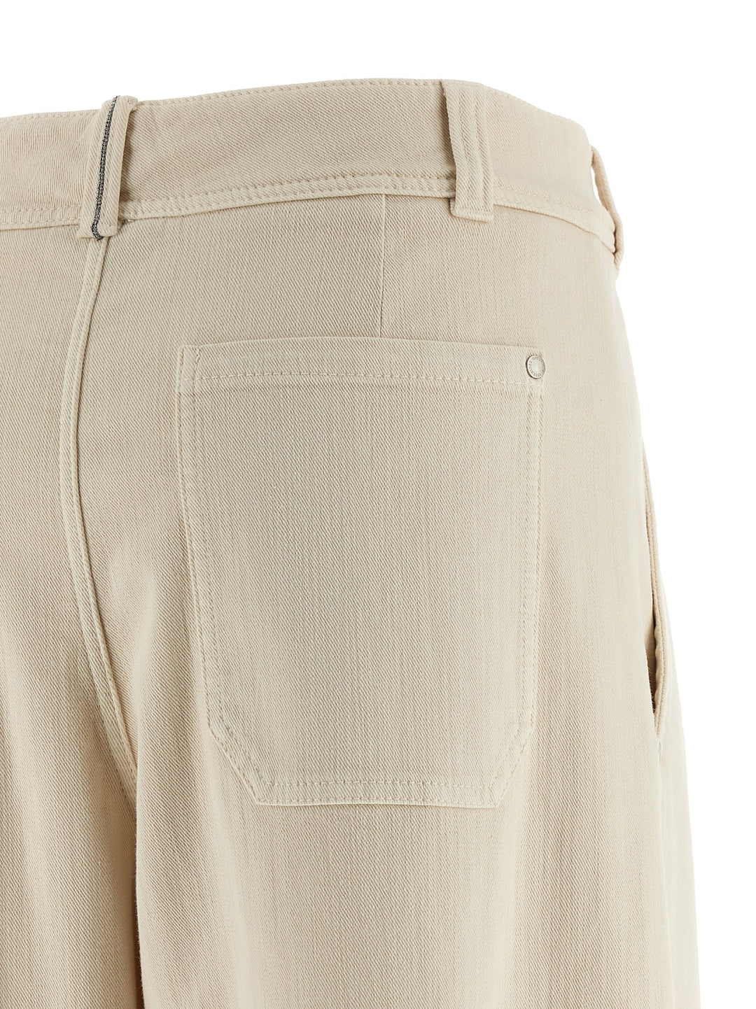 Brunello Cucinelli Pleat Pantaloni - Beige | 65ab9a02418e46085ddd5ecbf533b8ebeab2ae70