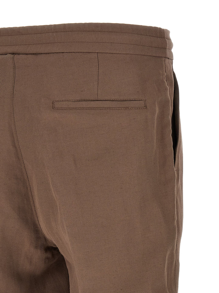 Brunello Cucinelli Linen Trousers Pantaloni - Marrone | 8b4a8c5c62656c6f9cd237def1b61b38ff57ca5e