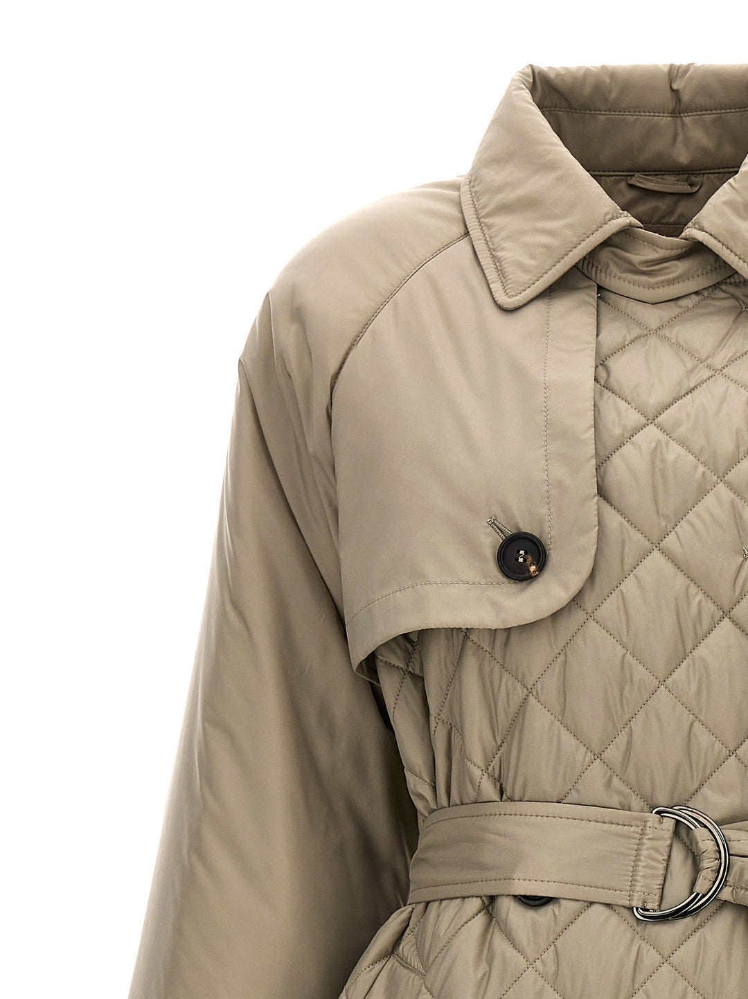 Quilted Trench Coat Trench E Impermeabili Beige