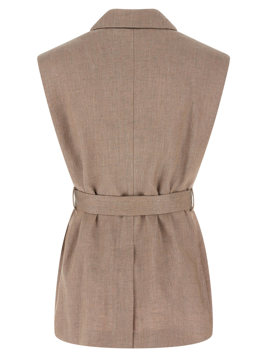 Brunello Cucinelli Belted Vest Gilet - Rosa | 2d6dbecc7477c49bda1fa8ea0193e02d75411694