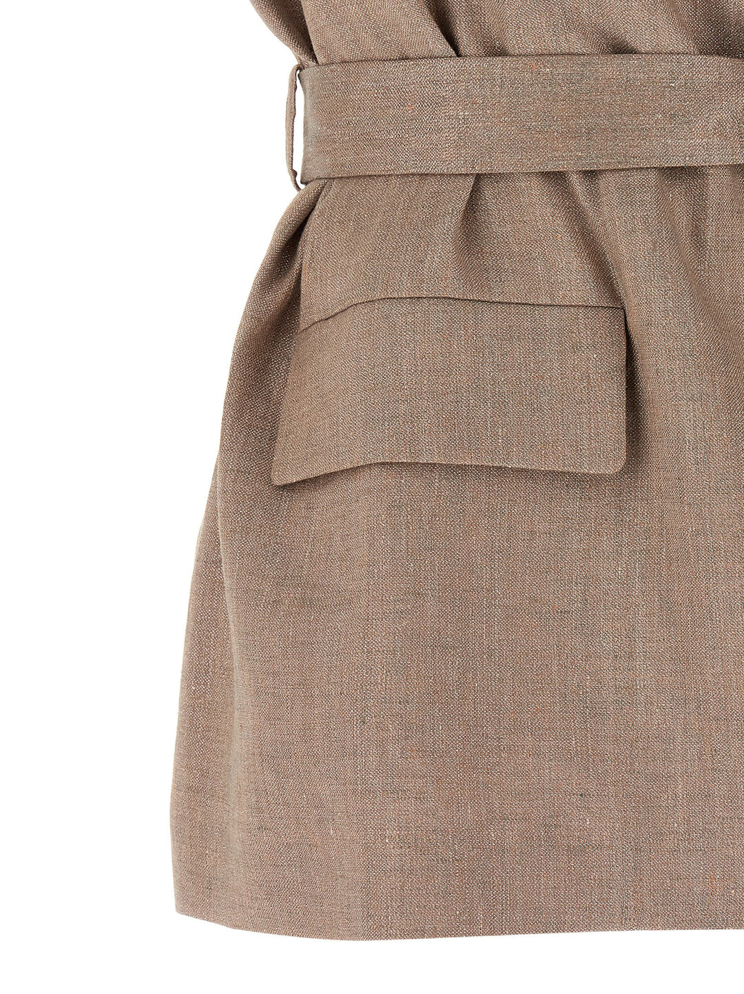 Brunello Cucinelli Belted Vest Gilet - Rosa | 6a3da04caca66c71813f7939c65f2ed0f7627e20