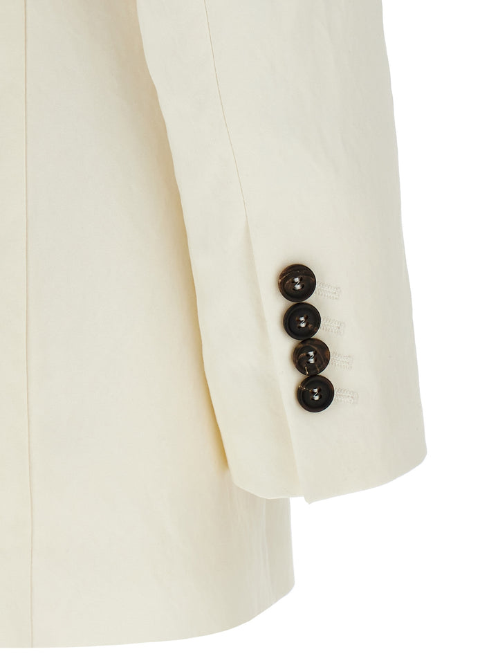 Brunello Cucinelli Double-Breasted Blazer BlazerS - Bianco | fd27e1138e1ce53b1251637959abb9dde173febb