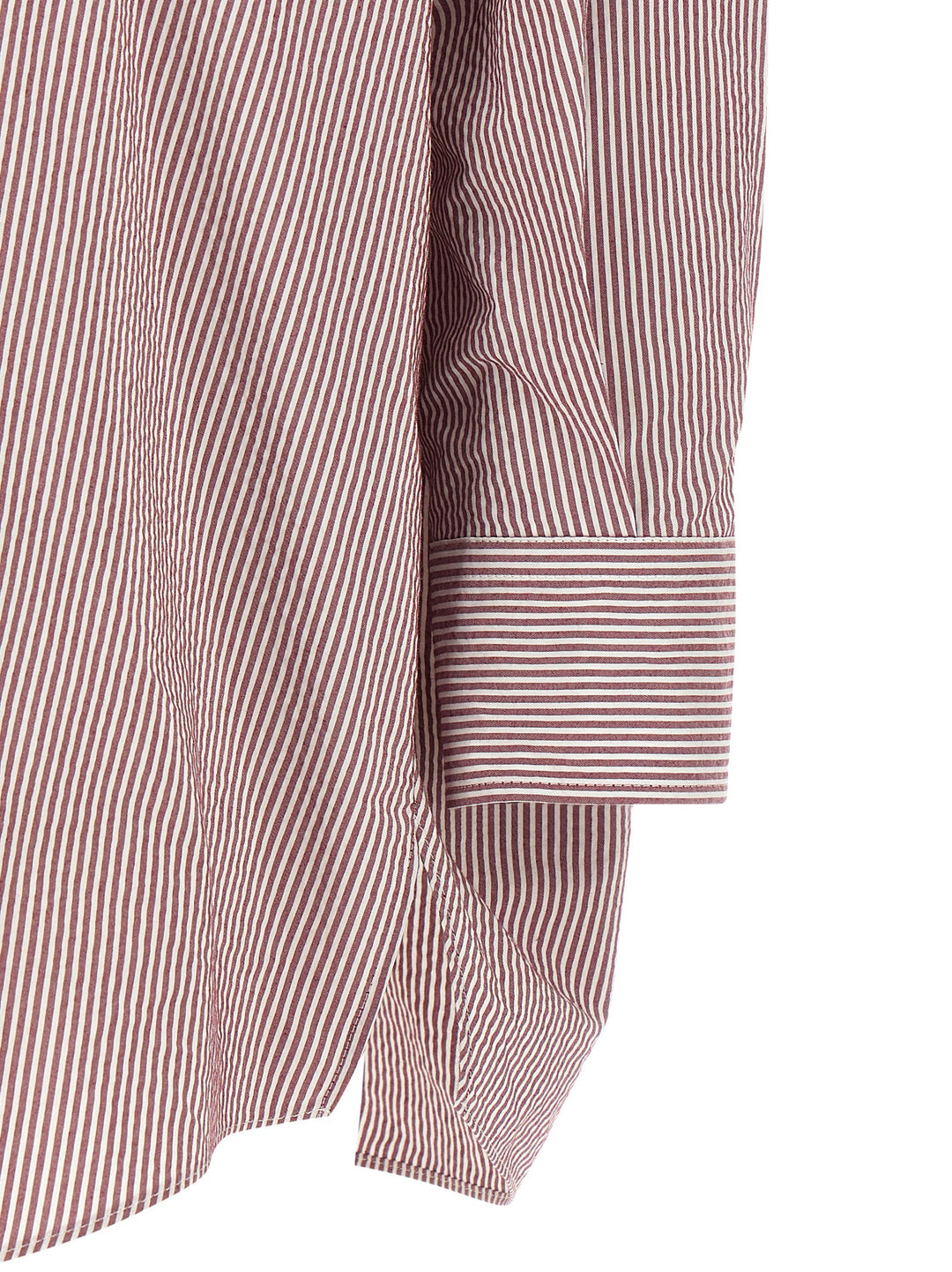 Brunello Cucinelli Striped Shirt Camicie - Bordeaux | f3af8122089f830808fed670f8b9f52f971a63ba