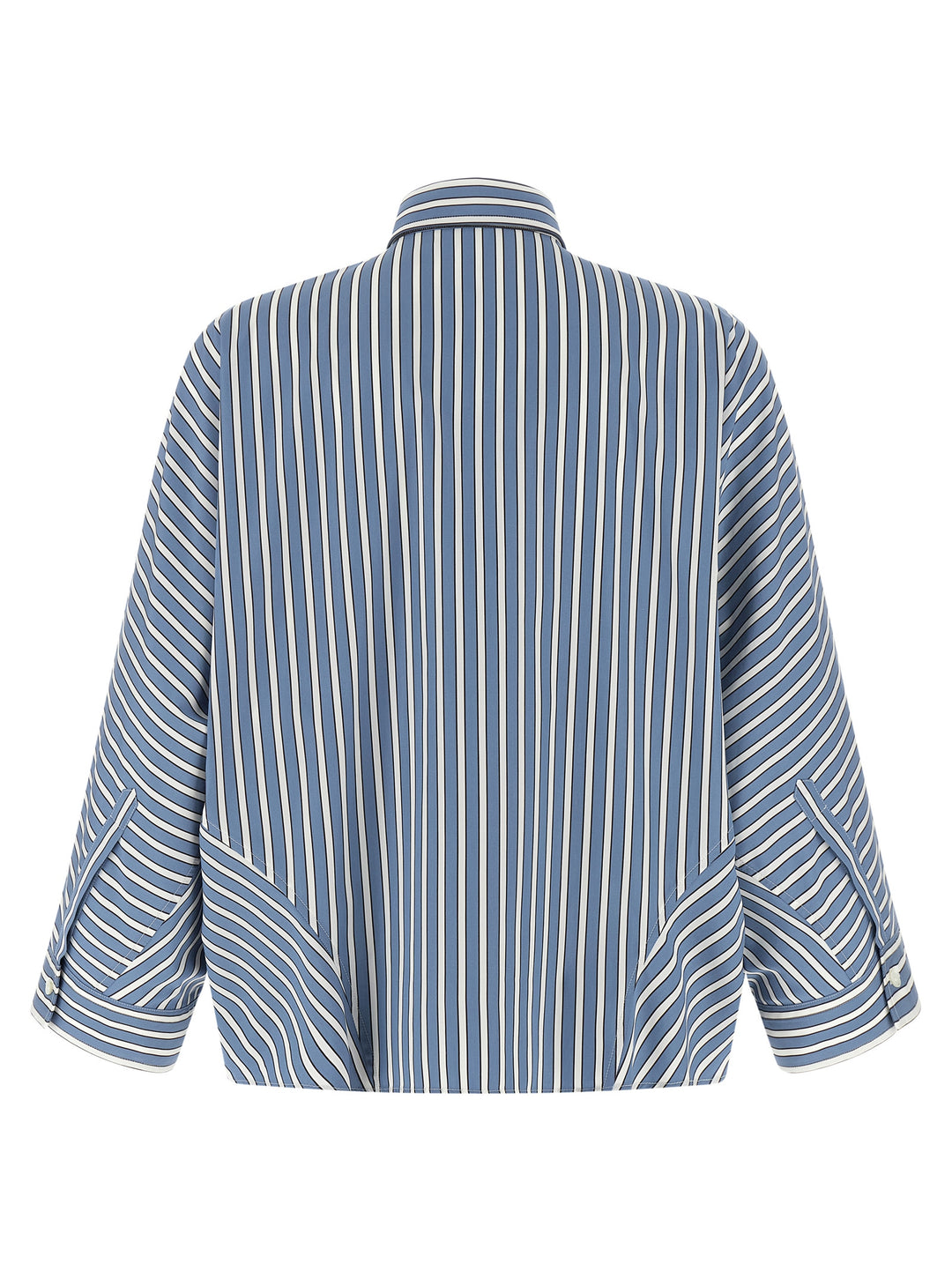 Brunello Cucinelli Monile Striped Shirt Camicie - Celeste | b35d791353a25681a70094217d43ff0e9e19bfe5