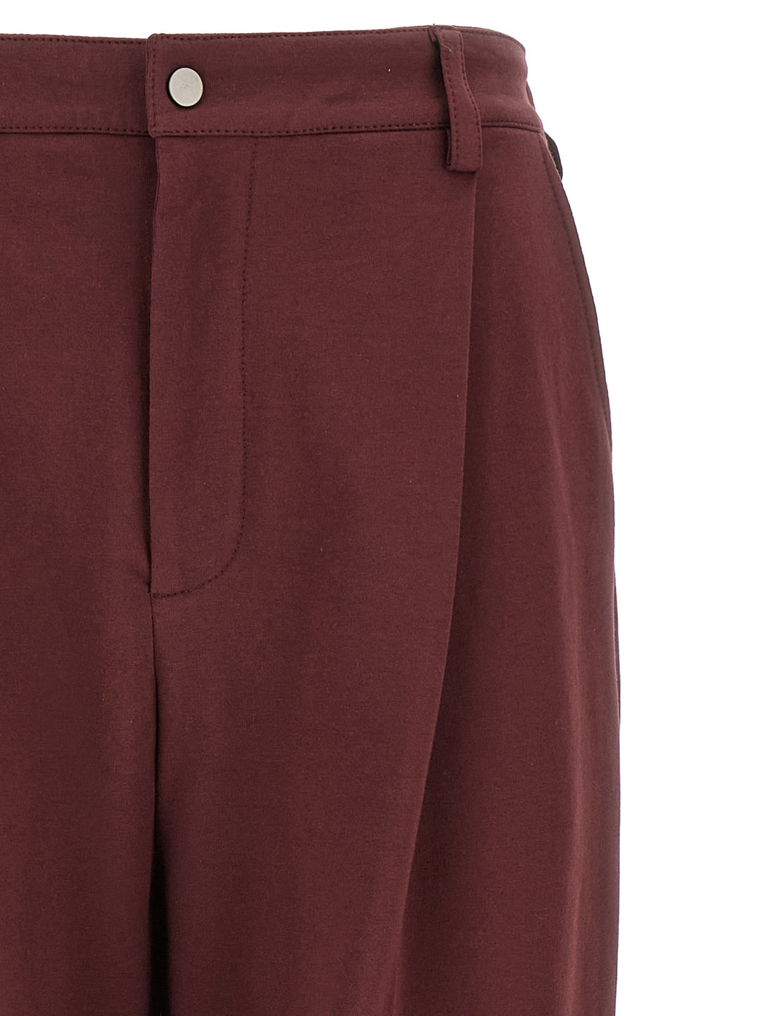 Brunello Cucinelli Crop Pantaloni - Bordeaux | 1c27cd9234472831f62aa24d3e3a5d040b937bd6