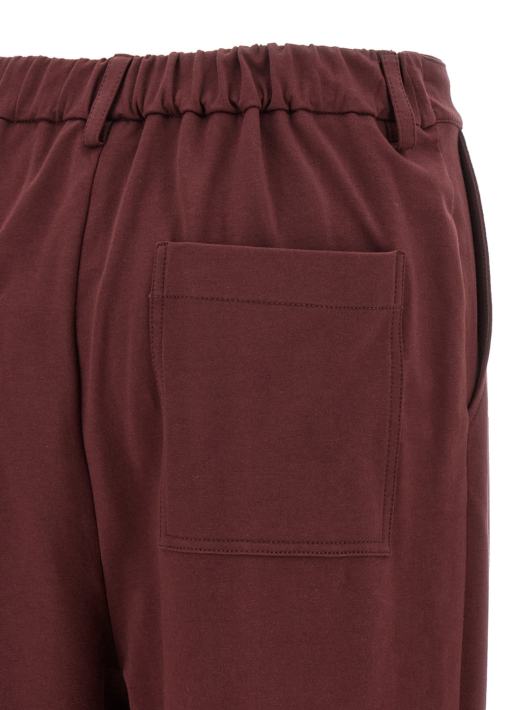 Brunello Cucinelli Crop Pantaloni - Bordeaux | b56dd9768fe460b73aed59da939864a45e24b534