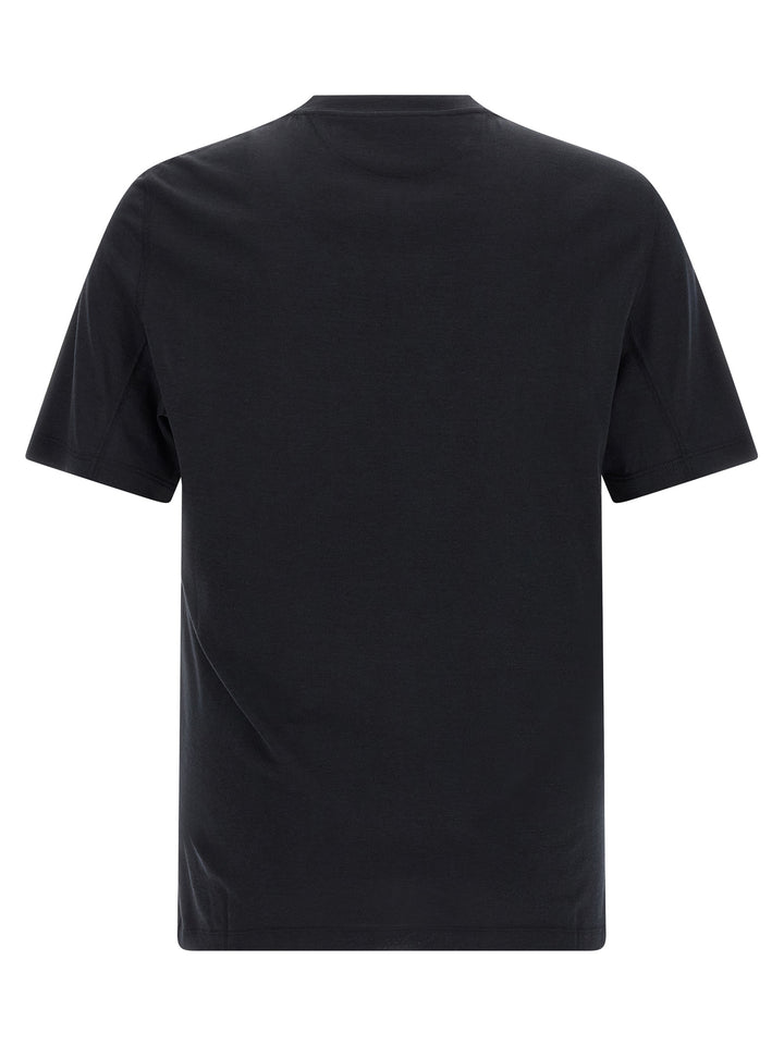 Brunello Cucinelli Silk T shirt - Nero | 91447e31e105190d4ef5d447dc38ad654c75e685