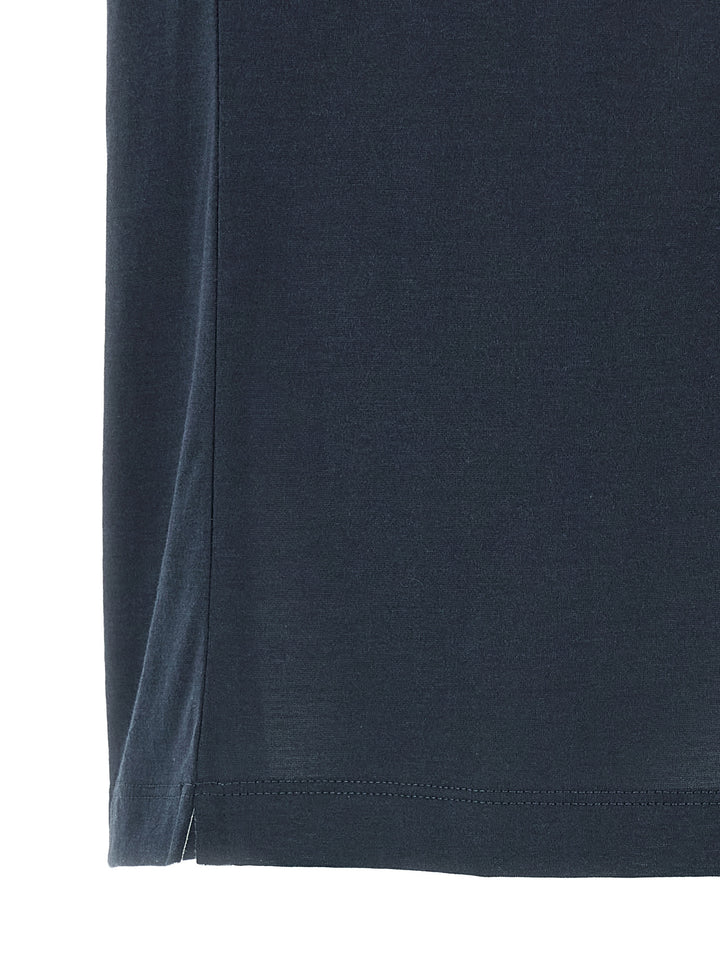 Brunello Cucinelli Silk T shirt - Blu | c0627ce3b113826641578739efeb176be133eb6c