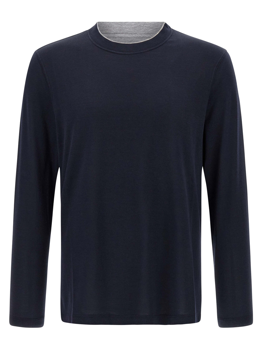 Brunello Cucinelli Multi Layer T shirt - Blu | bb4085894120aadd984fc2a61d1db35e80a90dfc