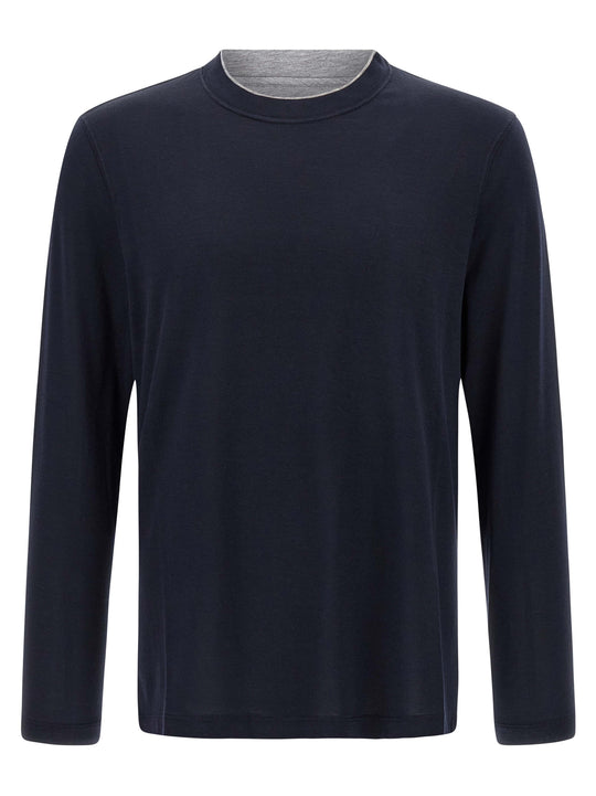 Multi Layer T Shirt Blu