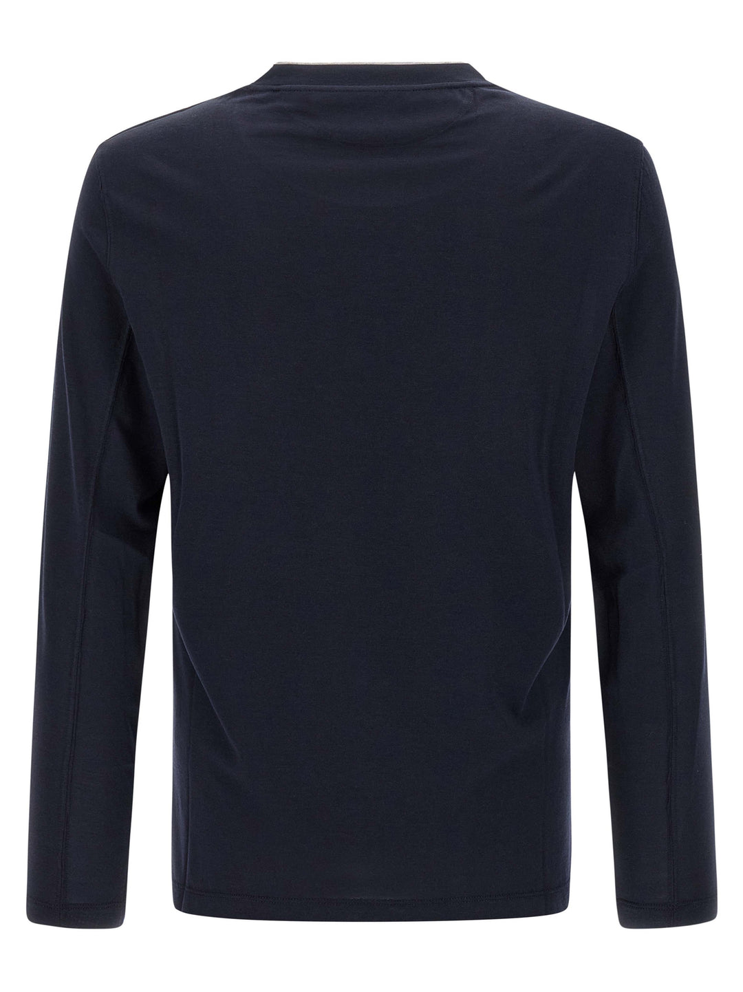 Brunello Cucinelli Multi Layer T shirt - Blu | f0f2ddd43bc63f3e26c30fa60100d77ad177aa70