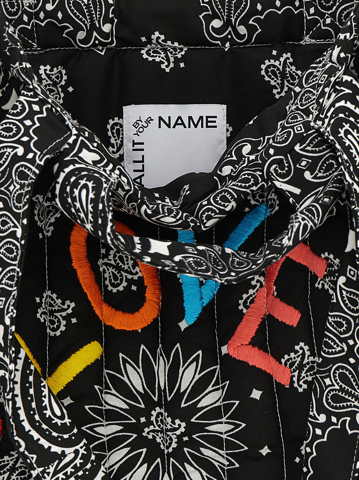 Call It By Your Name Cabas Tote - Nero | 8df8d39f985f2d8bd7cd74dedbf76388d40a2d09