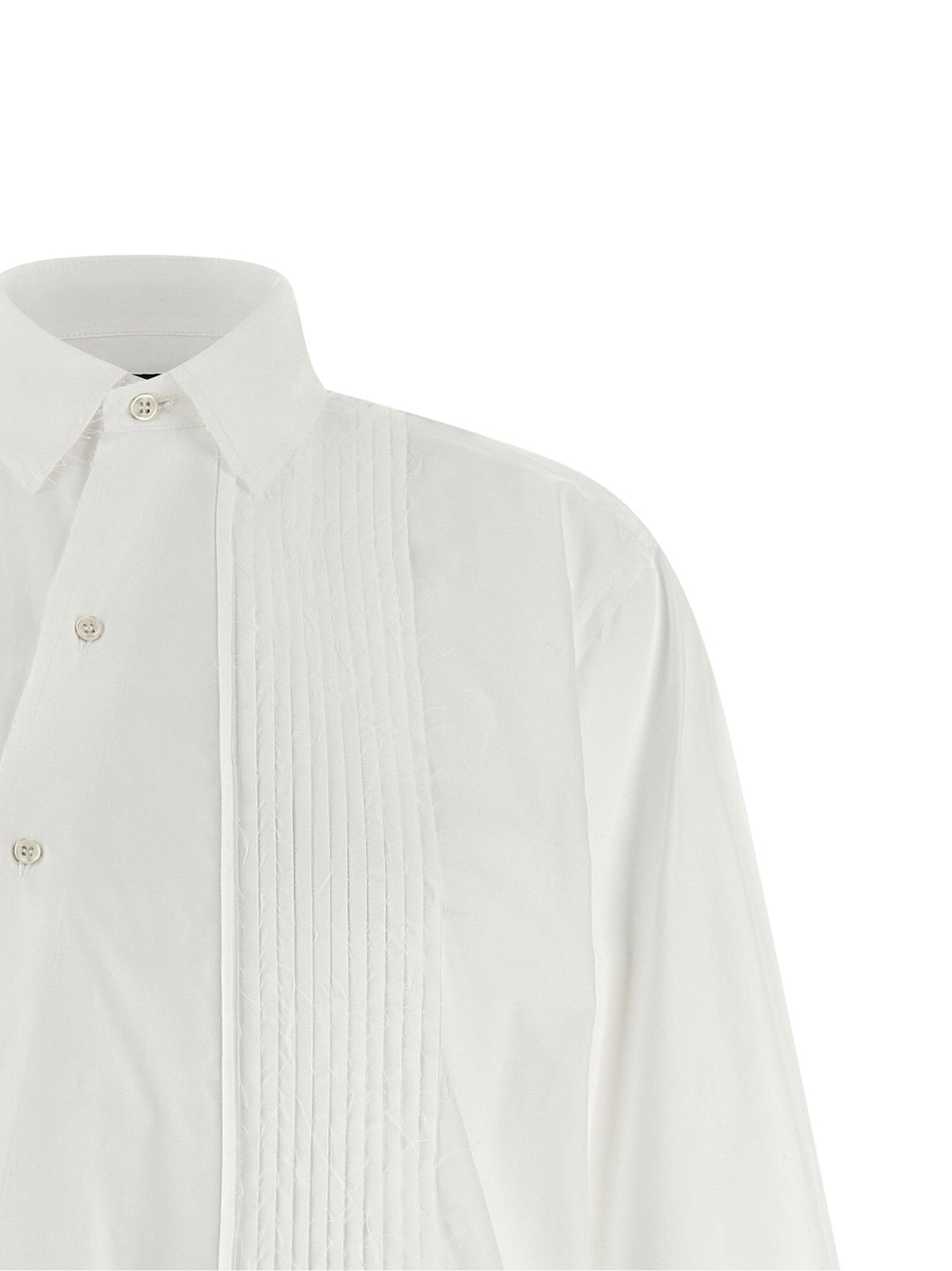 Maison Jejia Crazy Smoking Plissée Camicie - Bianco | 8fa5b0671271b9b5f360bba4b5072e826abab1f3