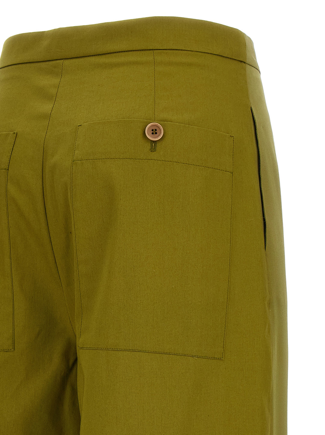 Maison Jejia Jean Pantaloni - Verde | 1476404b2e82ebc30edb732c877384e351859a99