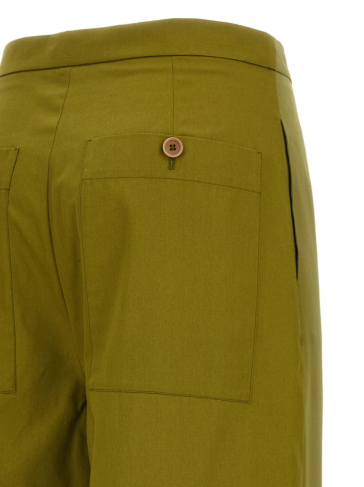 Maison Jejia Jean Pantaloni - Verde | 1476404b2e82ebc30edb732c877384e351859a99