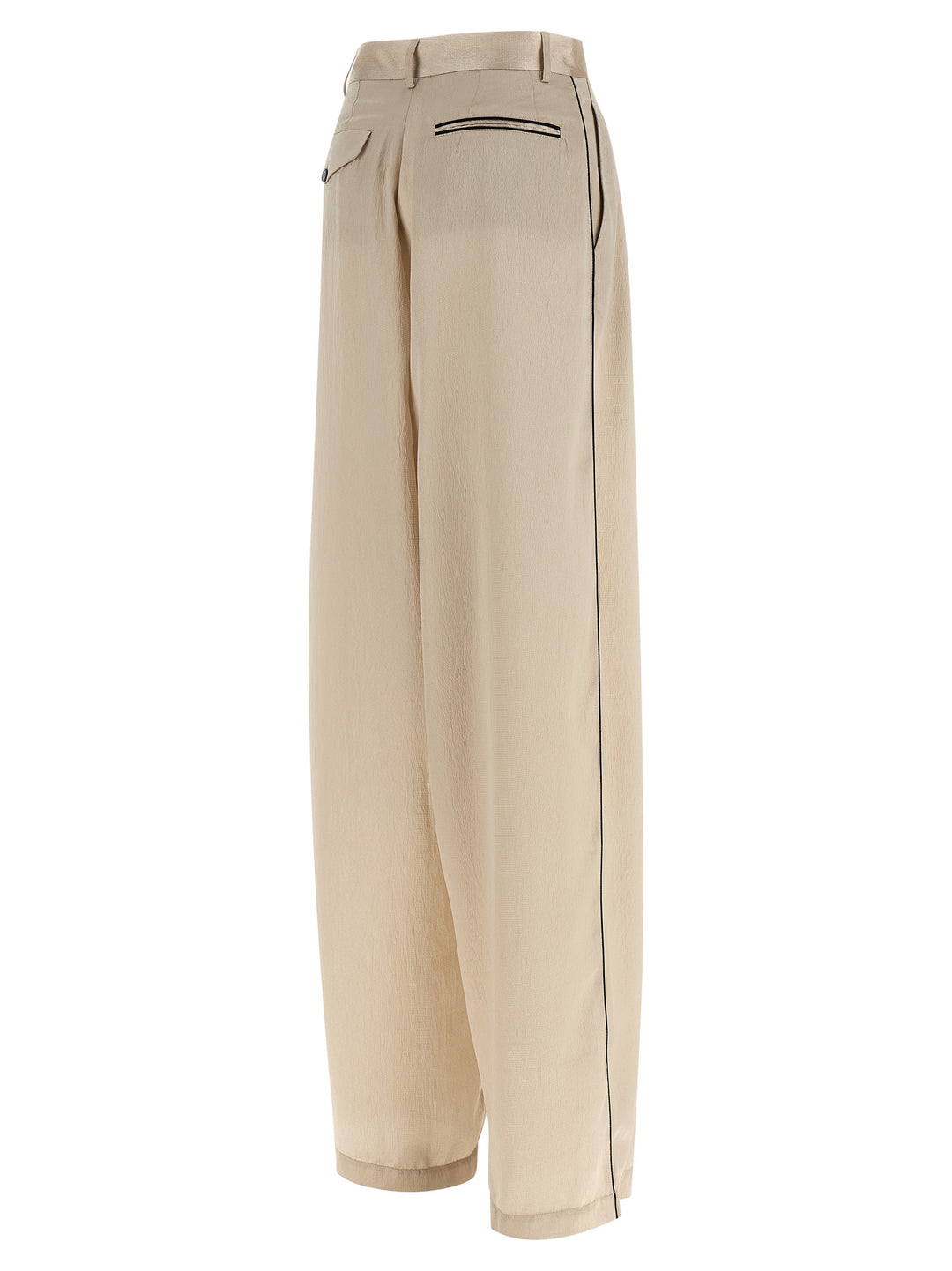 Maison Jejia Elsa Pantaloni - Beige | 39f15aad98b7215c82e3516420be46d85feee2fe