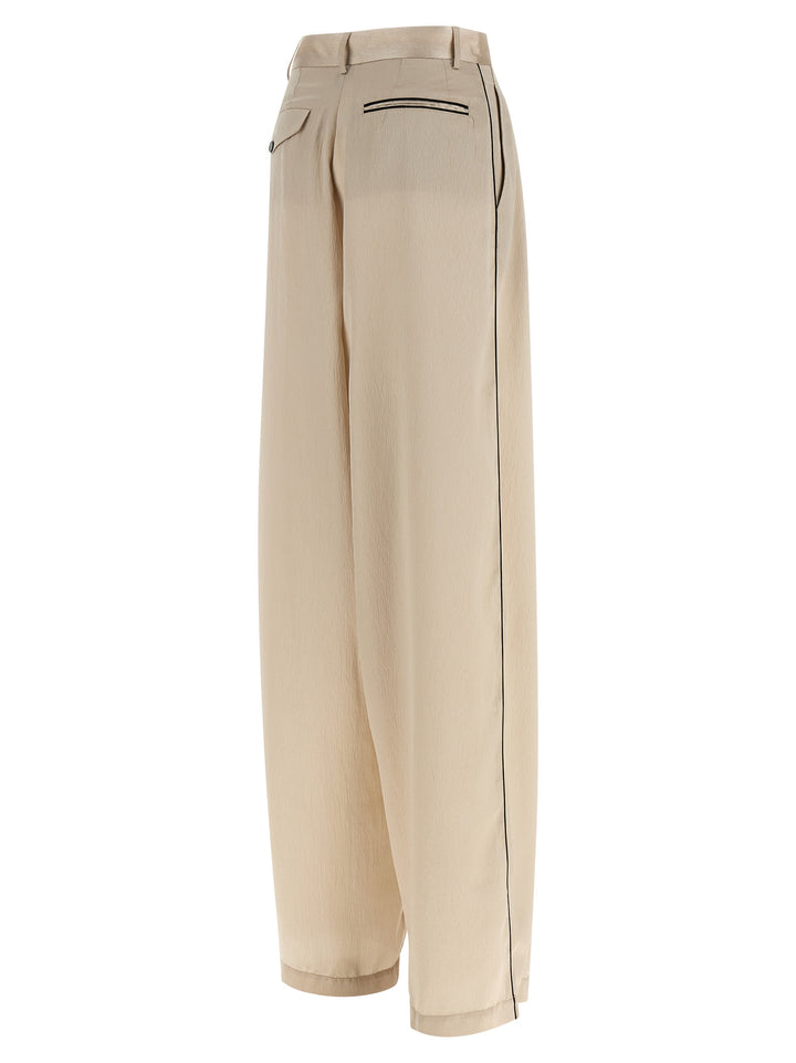 Maison Jejia Elsa Pantaloni - Beige | 39f15aad98b7215c82e3516420be46d85feee2fe