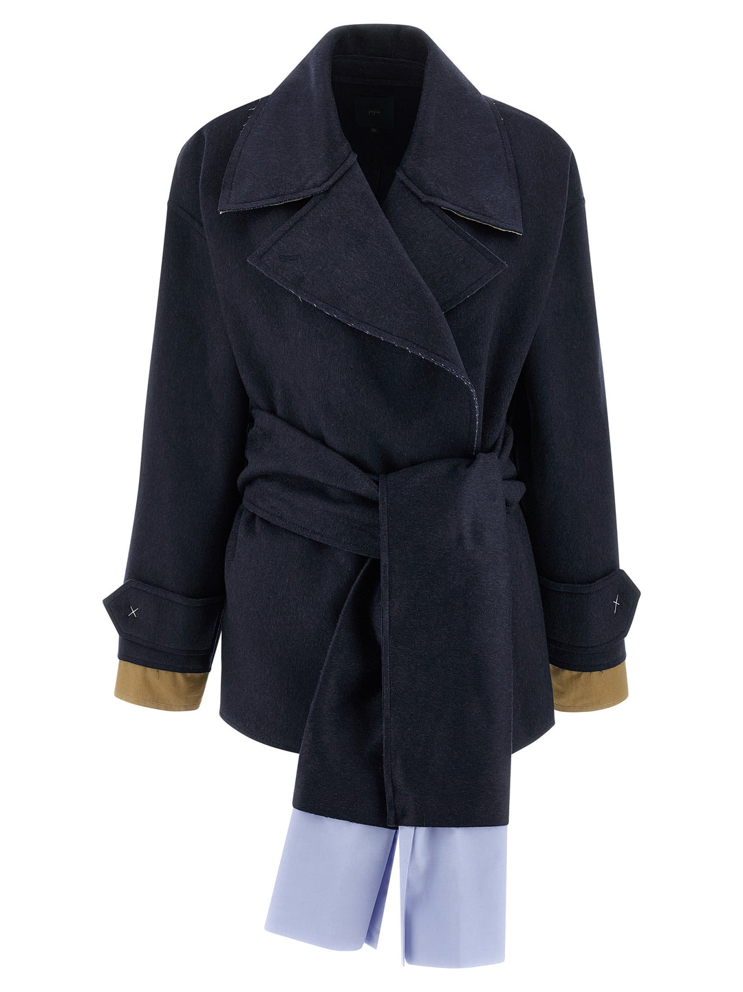 Maison Jejia Cashmere Wool Coat Trench e Impermeabili - Blu | 63b36f655c5ea5b9130e8bef7845f18cf57318c0