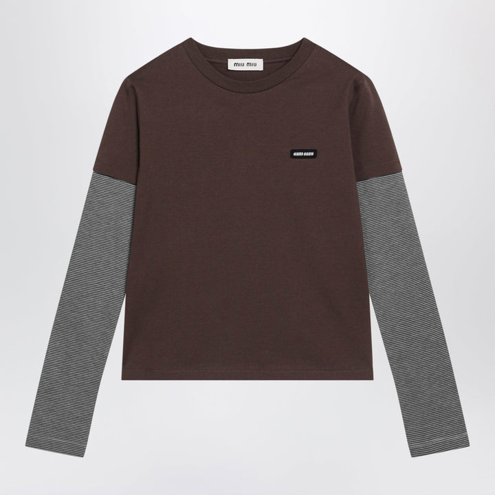 Miu Miu Shirts & Tops - Marrone | d8a99dd093b145b49fecccac1f70b12139b2fc6f