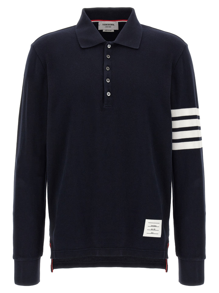 Thom Browne 4bar Polo - Blu | ee3d90fafa20430338c85507fbd7db30945ee6db
