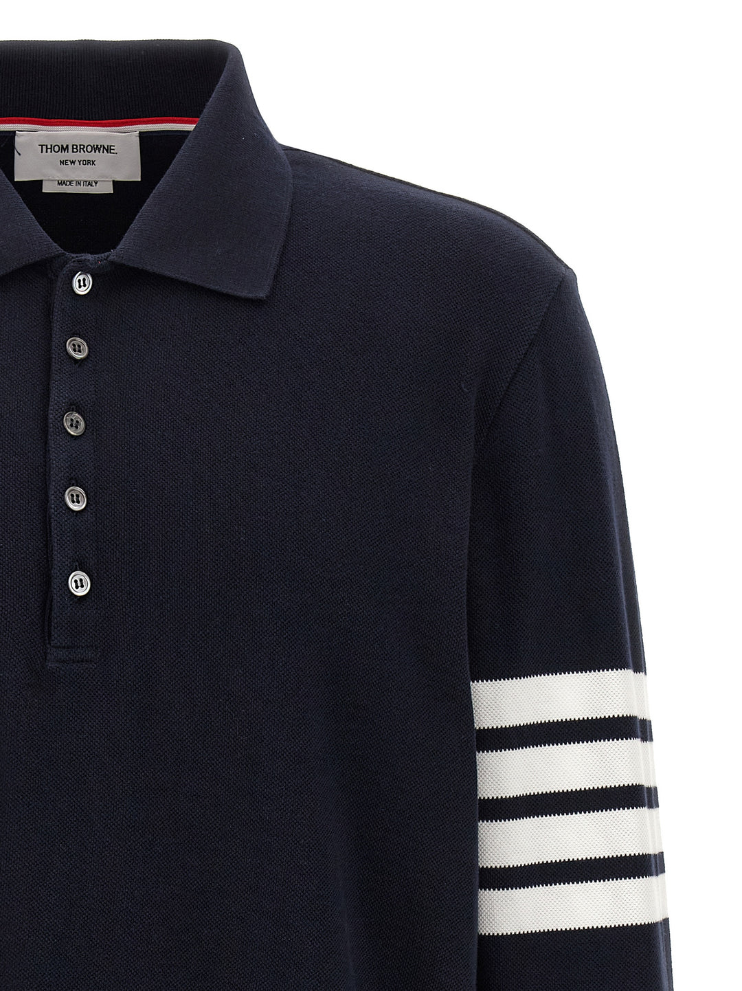 Thom Browne 4bar Polo - Blu | 8029d83f66d956835c6b27b6ed8a51b1250ae9f1