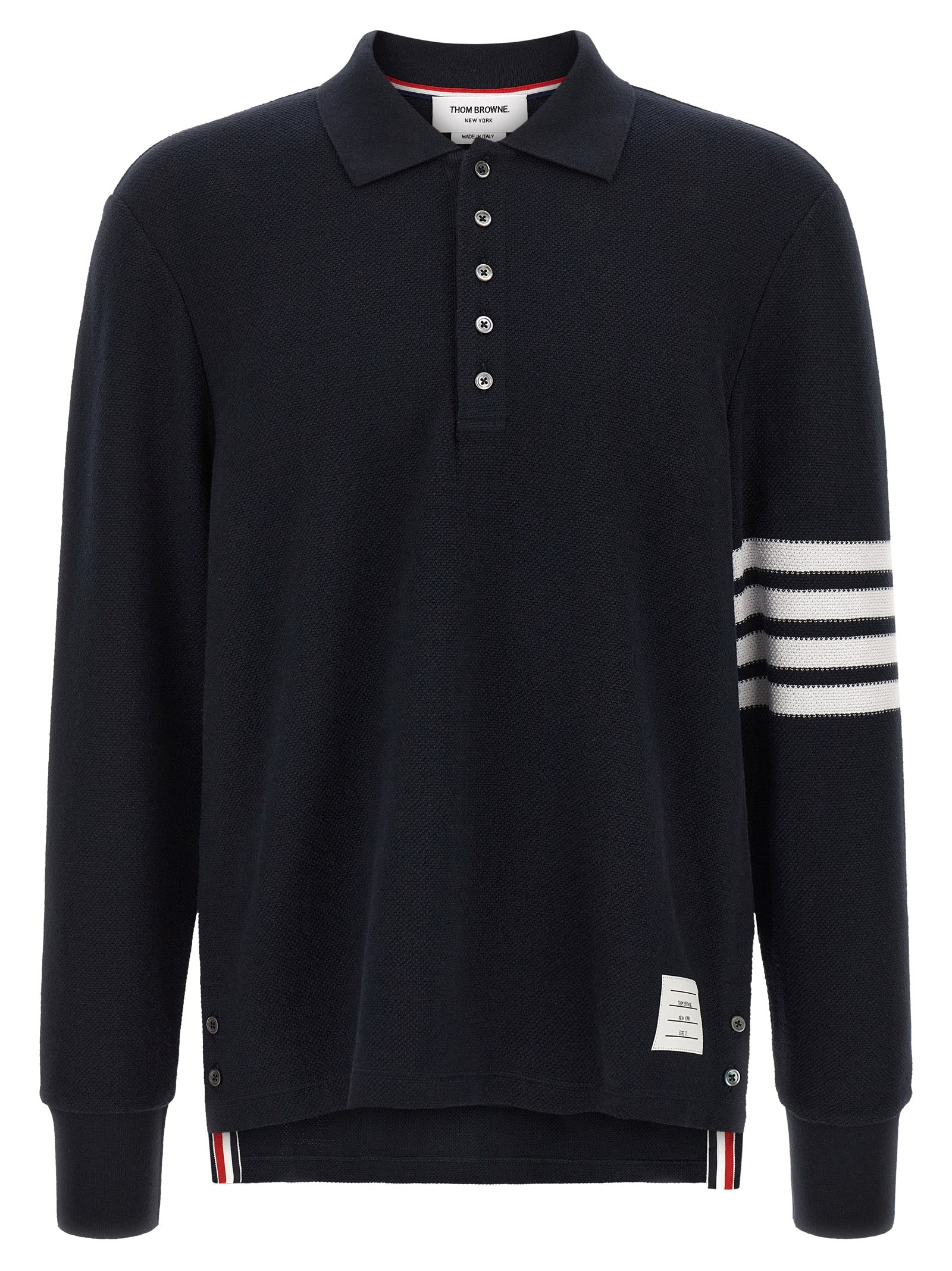 Thom Browne 4 Bar Polo - Blu | 4522e28b23a608da6da54344ff879831ce24423e