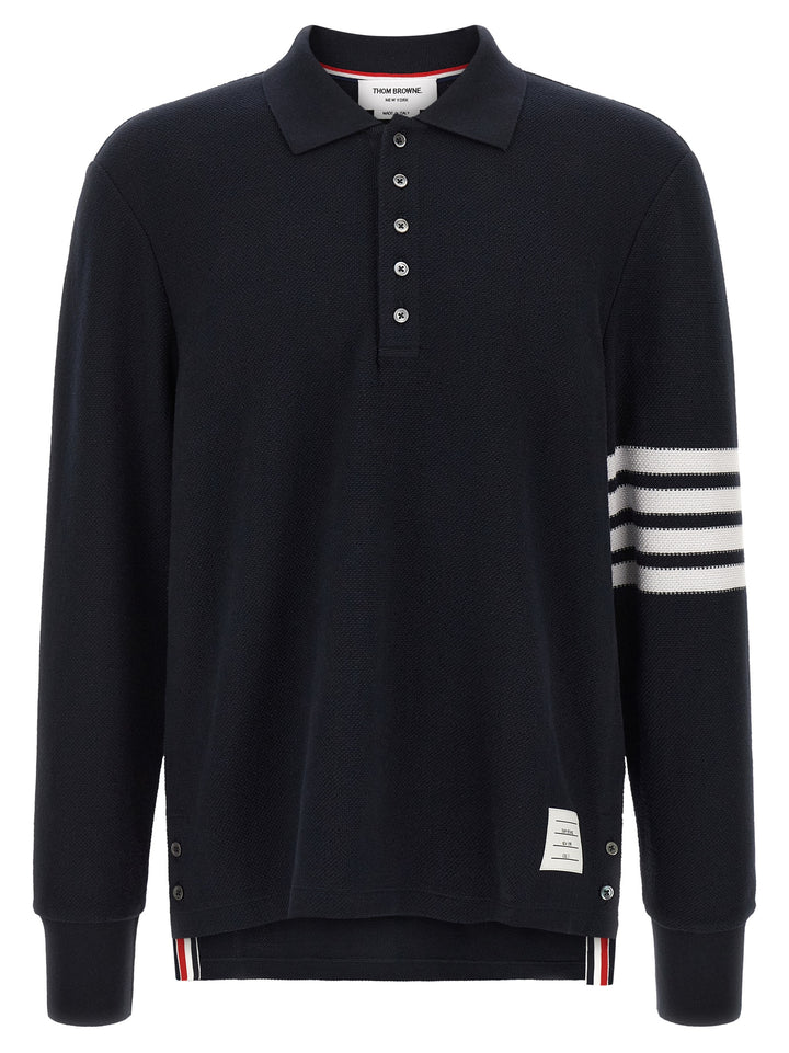 Thom Browne 4 Bar Polo - Blu | 4522e28b23a608da6da54344ff879831ce24423e