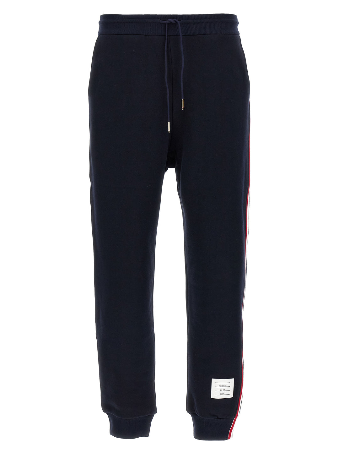 Thom Browne Classic Loopback Stripe Pantaloni - Blu | 01940f4db2980016f43937b5983c0a7265fcdcff