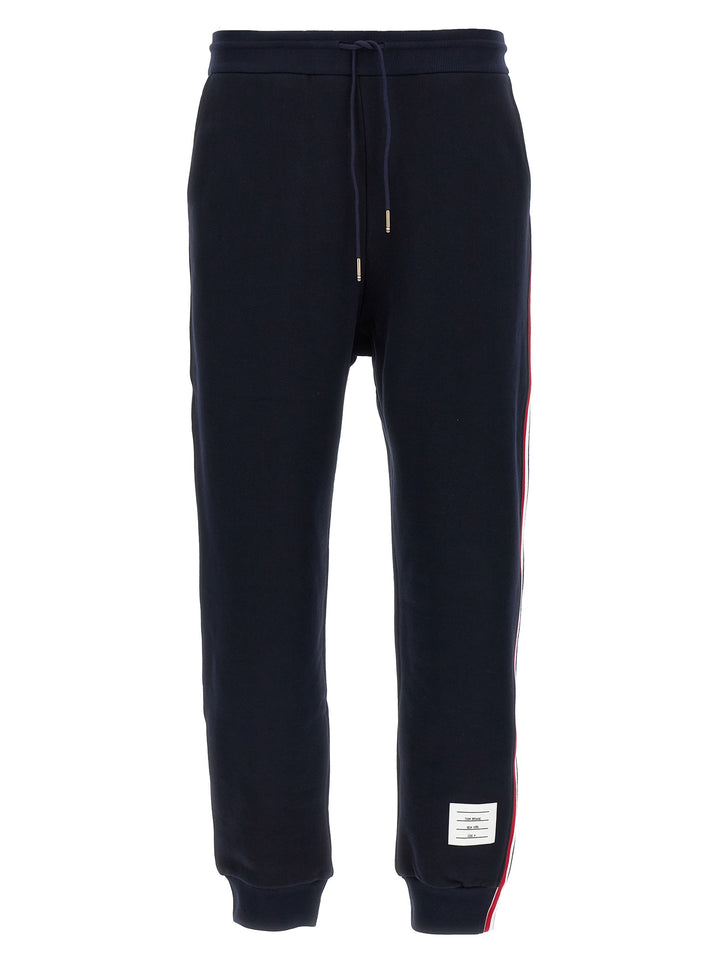 Thom Browne Classic Loopback Stripe Pantaloni - Blu | 01940f4db2980016f43937b5983c0a7265fcdcff