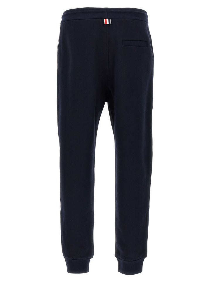 Thom Browne Classic Loopback Stripe Pantaloni - Blu | e2b4ac40cea37bee16e3f94d84918a18b80e7620