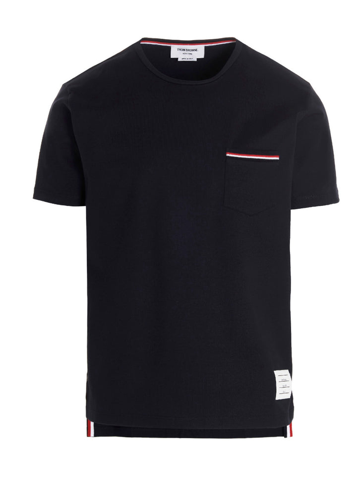 Thom Browne Pocket Jersey T shirt - Blu | 78e4188a1f5762c3598ae5bc7c5b5dedd8c12f80