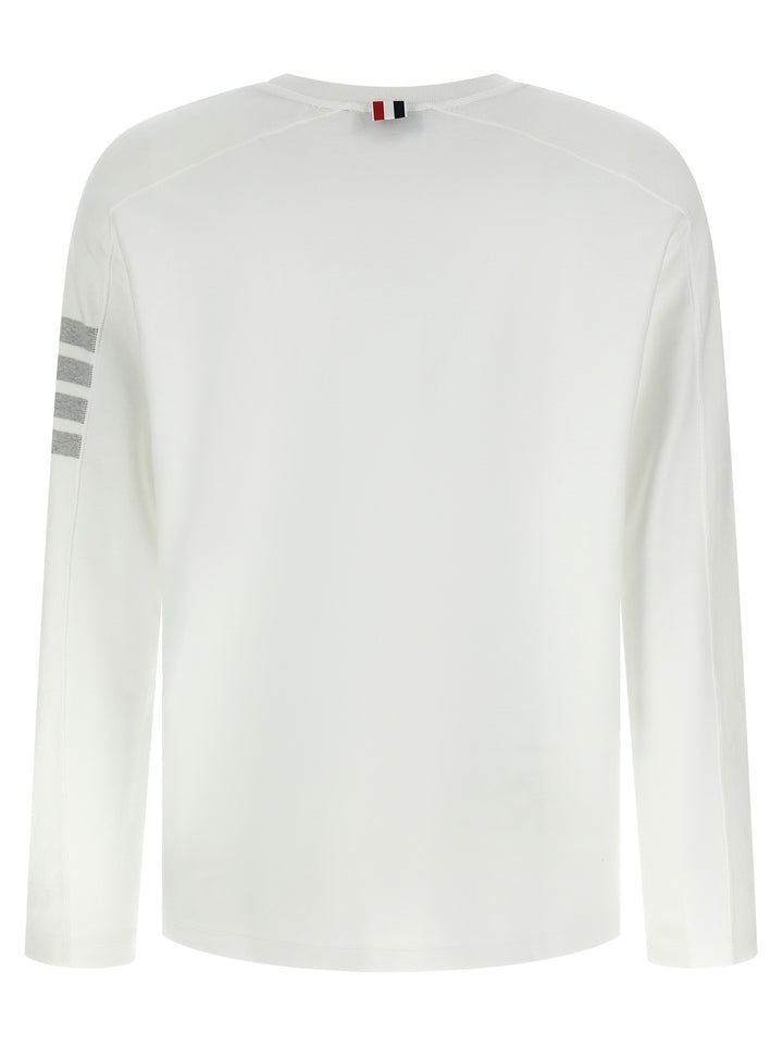 Thom Browne 4bar T shirt - Bianco | 0ba24f393d44e883a1682bb6570f3916fd5fcc2b