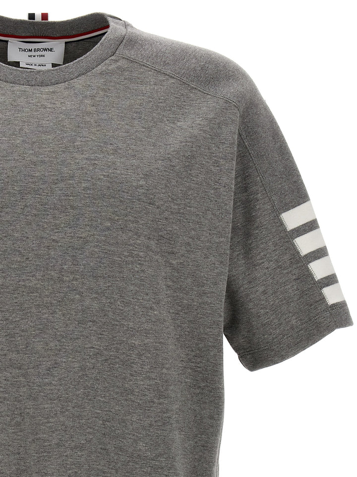 Thom Browne 4 Bar T shirt - Grigio | be22b34f589cb6ea8d5114c1963e04362a09d18f