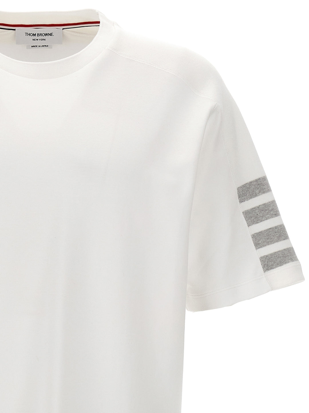 Thom Browne 4 Bar T shirt - Bianco | 981ed8acc49789ebe526d6e28a7096ff0019de21