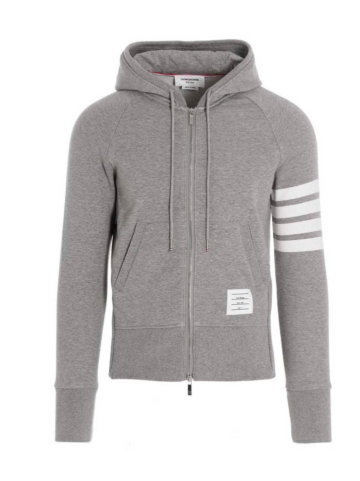 Thom Browne 4 Bar Felpe - Grigio | b7515640573b756396d22ec64c77ebbec11c8474