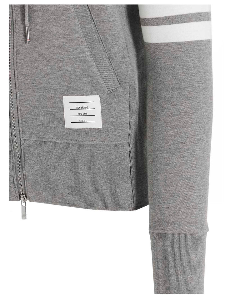 Thom Browne 4 Bar Felpe - Grigio | 55f831062534c1ee04994d2e8cc3f9d47a864039
