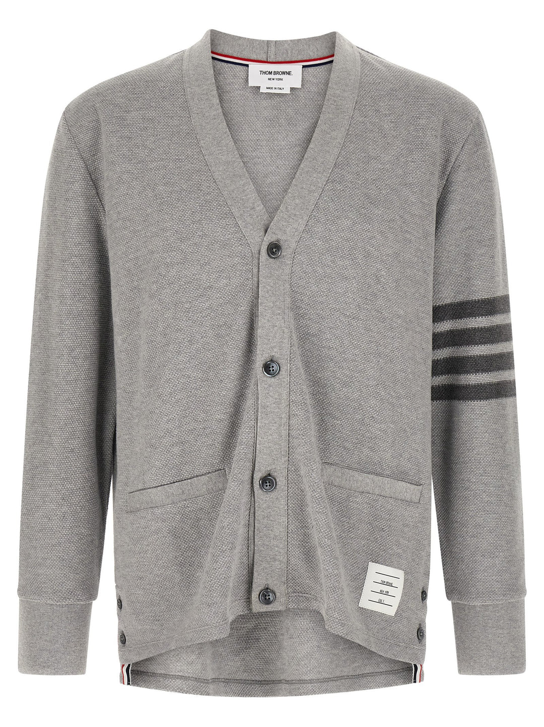Thom Browne 4bar Cardigan Maglioni - Grigio | 0702a16f5daf059ed92d14bfd8642a0864e97078