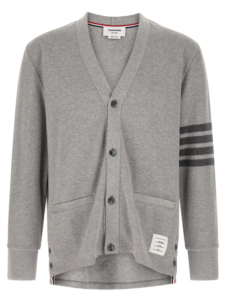 Thom Browne 4bar Cardigan Maglioni - Grigio | 0702a16f5daf059ed92d14bfd8642a0864e97078