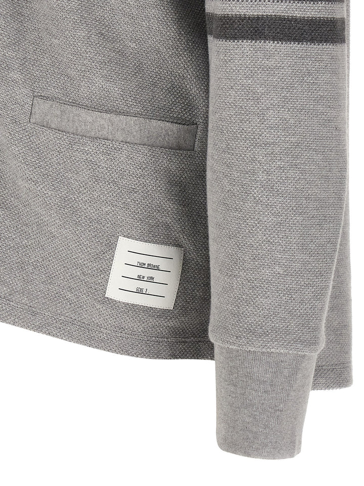 Thom Browne 4bar Cardigan Maglioni - Grigio | 1cef43c9b8678431a55df0364ef68f722cfab436