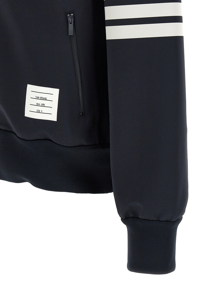 Thom Browne Tech Viscose Bomber Jacket Puffer Jackets - Blu | 9fc95ed1369ef25fe15a6c0c1691dc5ebca5caf0