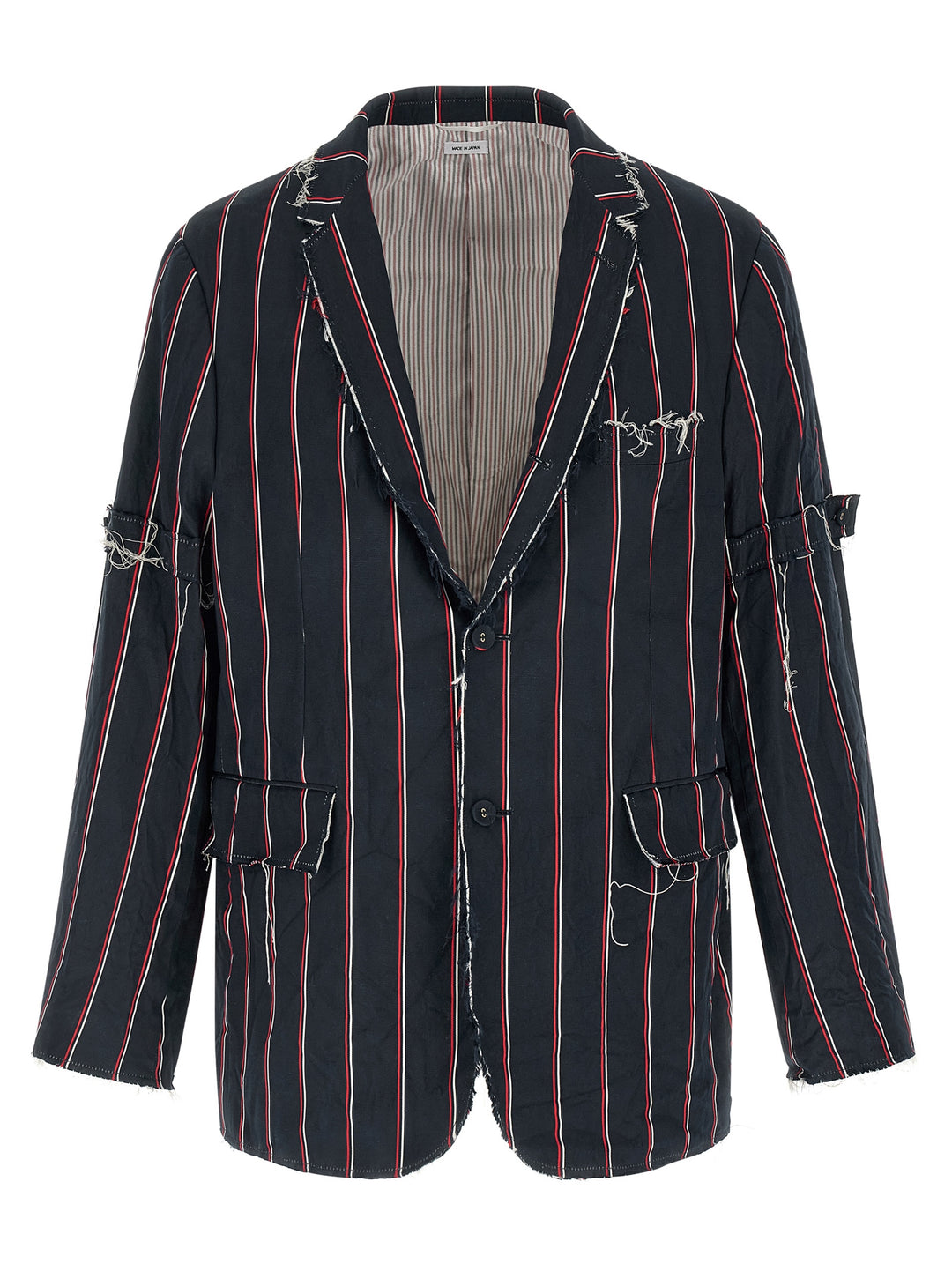Thom Browne Mogador Striped Blazer - Blu | 1c0588ea9a286cf9141a27dc58700b225361dcf5
