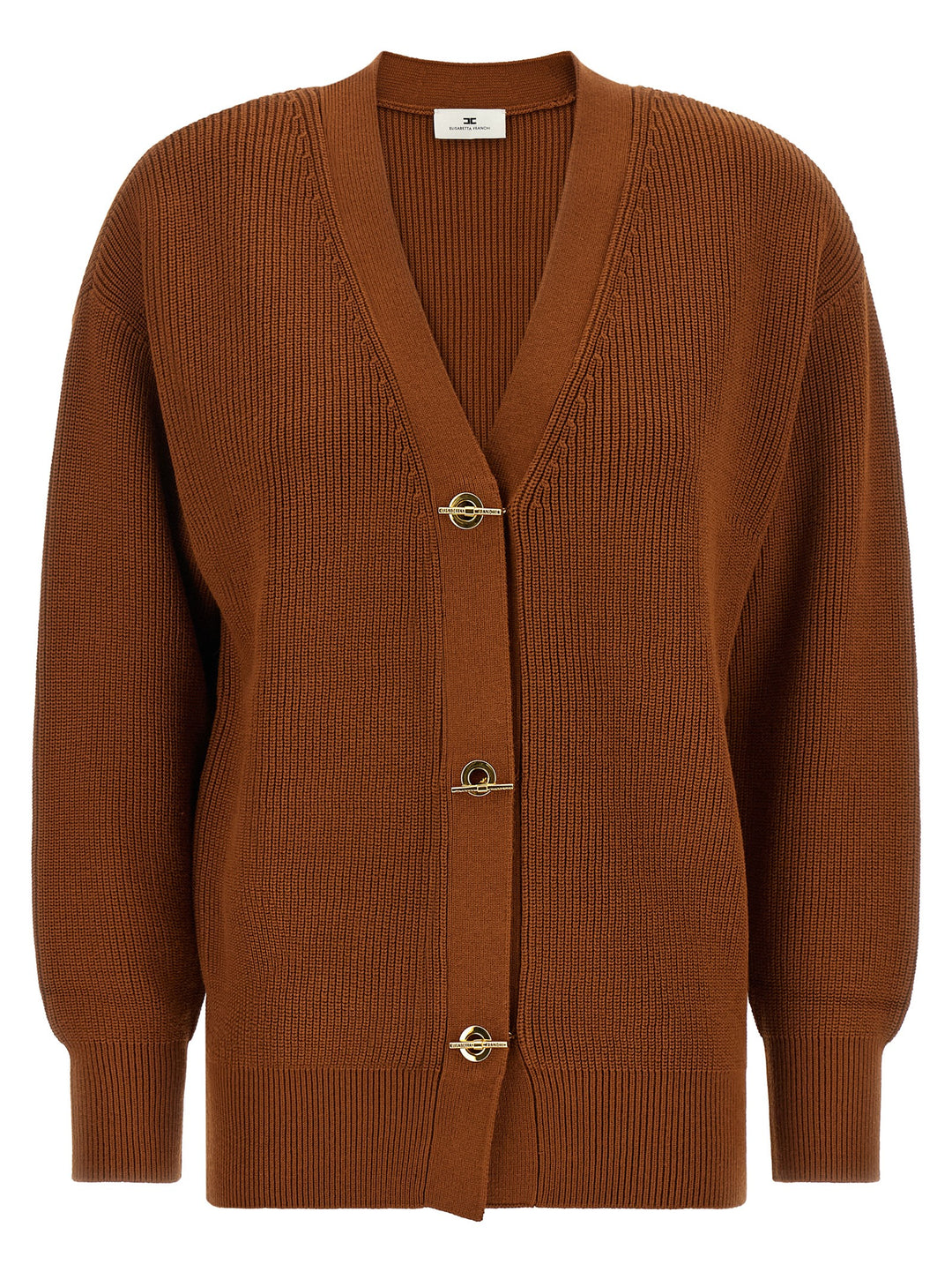 Elisabetta Franchi Cardigan Tricot Maglioni - Marrone | 5c55328f9f26dbb69f97498eaa0f621b305f4eae
