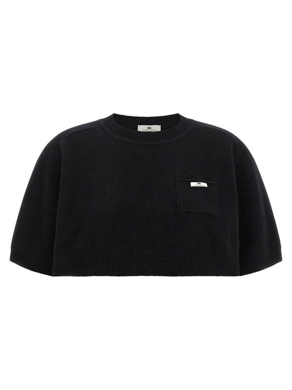 Wool And Cashmere Top Top Nero