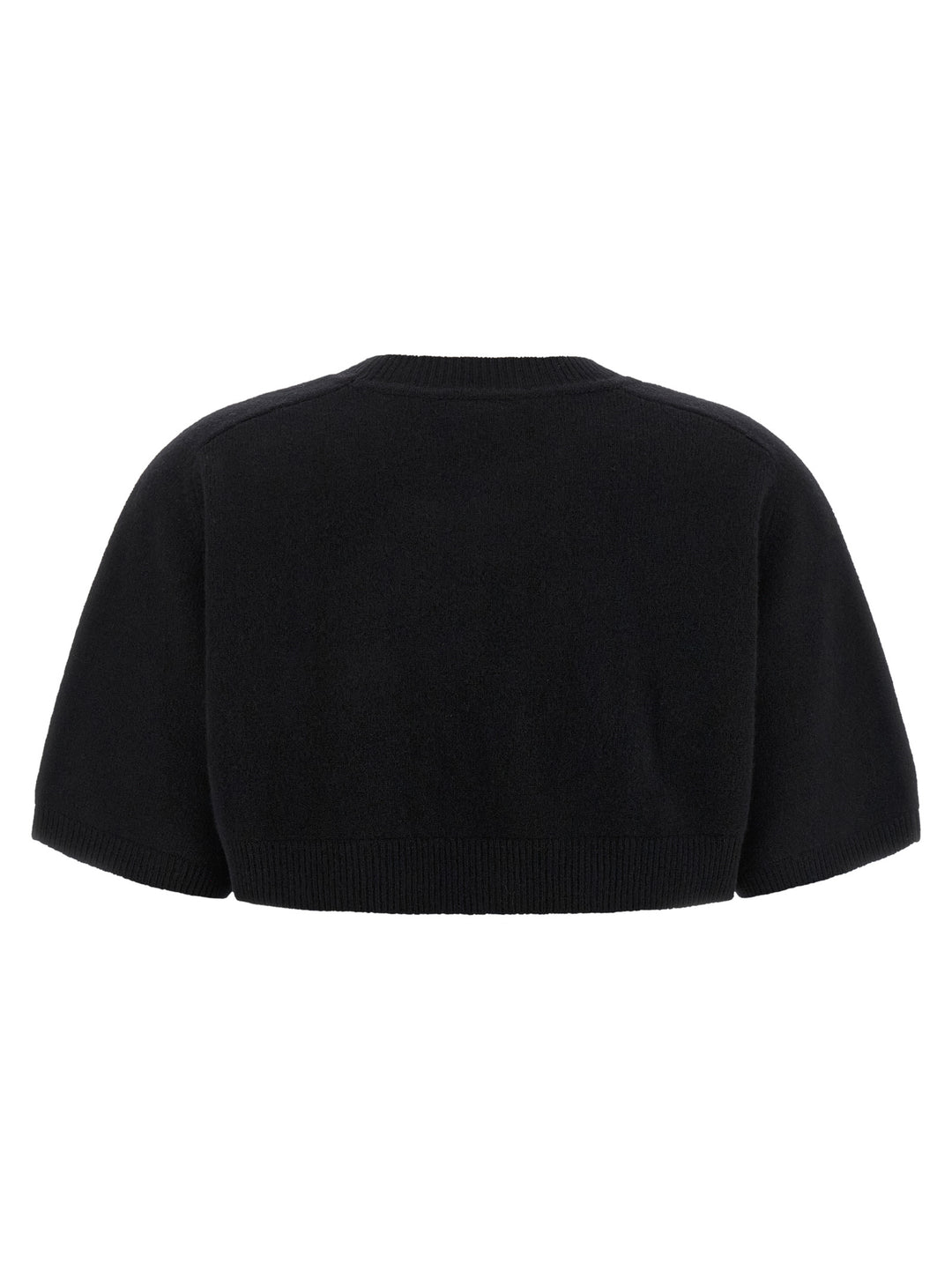 Elisabetta Franchi Wool And Cashmere Top Top - Nero | b472f3e72801edfee75be09f52c8f1688fb06df8