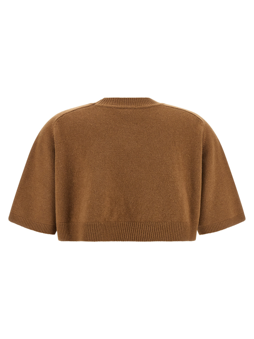 Elisabetta Franchi Wool And Cashmere Top Top - Marrone | feb72fe675245ceb5fb93f56a4f254c0856e5287