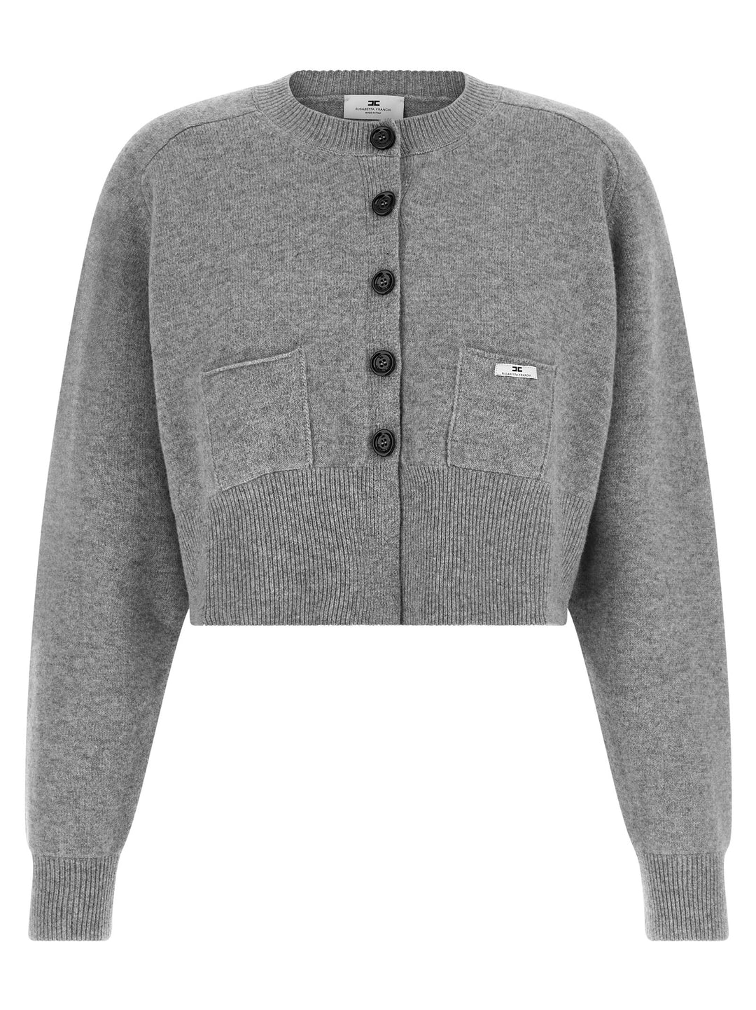 Elisabetta Franchi Cardigan Tricot Maglioni - Grigio | 3e7a58570fb22b645f977fa520c3e00402321bf8