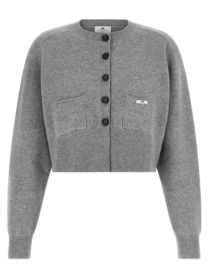 Elisabetta Franchi Cardigan Tricot Maglioni - Grigio | 3e7a58570fb22b645f977fa520c3e00402321bf8