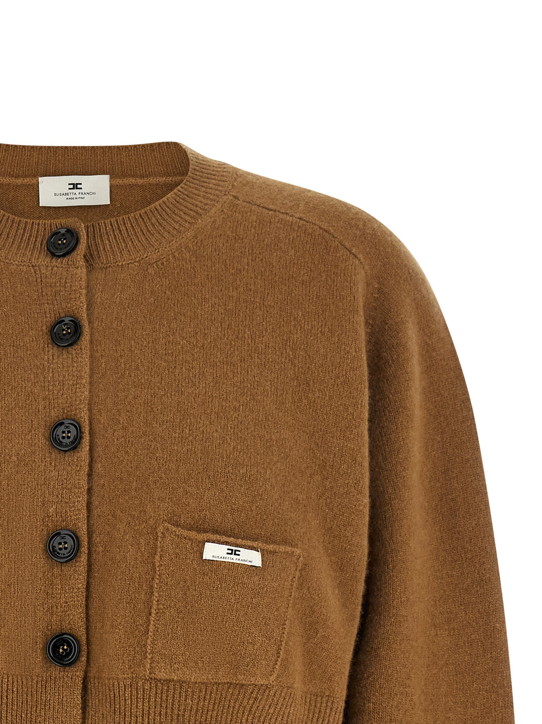 Elisabetta Franchi Cardigan Tricot Maglioni - Marrone | 810285ef25f75a76fba0c80a832aae1f6b596b20